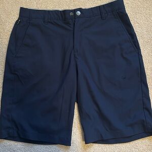 Navy blue Kirkland golf shorts